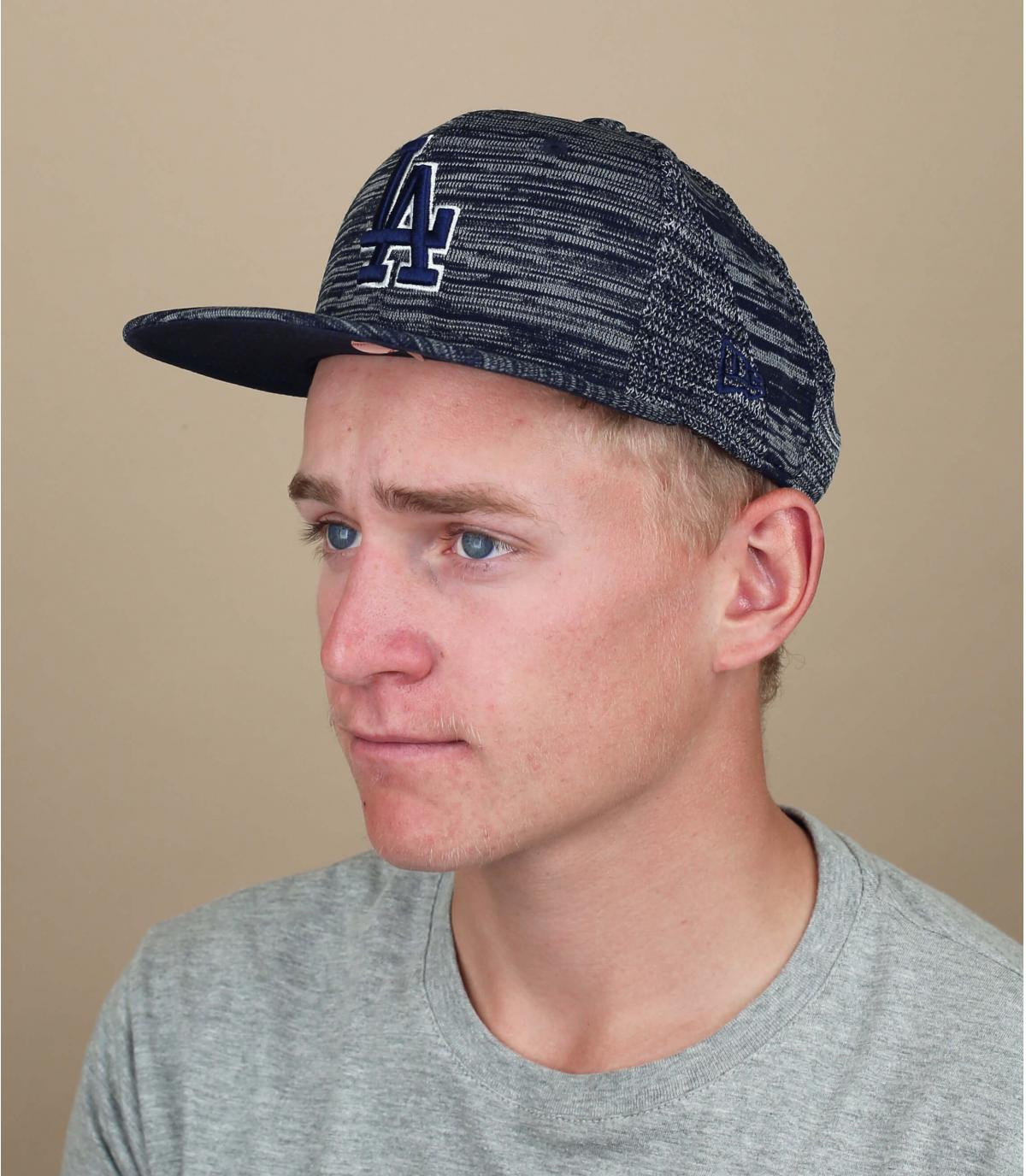 blue LA snapback Engineered Fit LA navy